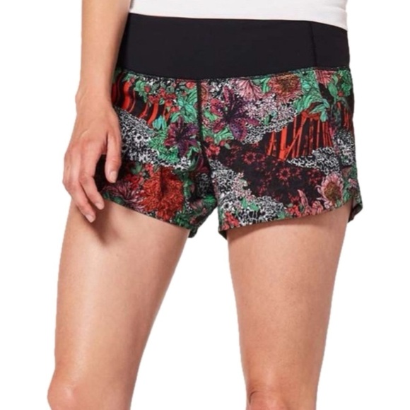 Lululemon Run Times 4" Shorts Zen Garden Size 4 - Picture 1 of 13